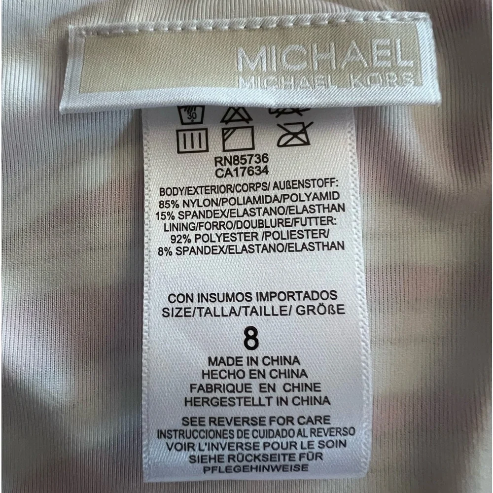 - Michael Kors Sz 8 Electric Pink Zebra Long Sleeve Surf Swimsuit! NEW!